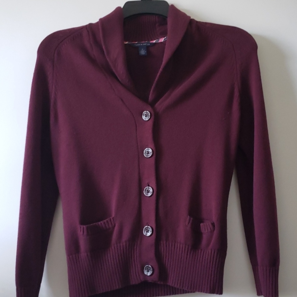 Tommy hilfiger sweater women M wine
